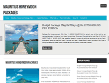 Tablet Screenshot of honeymoonpackagemauritius.com